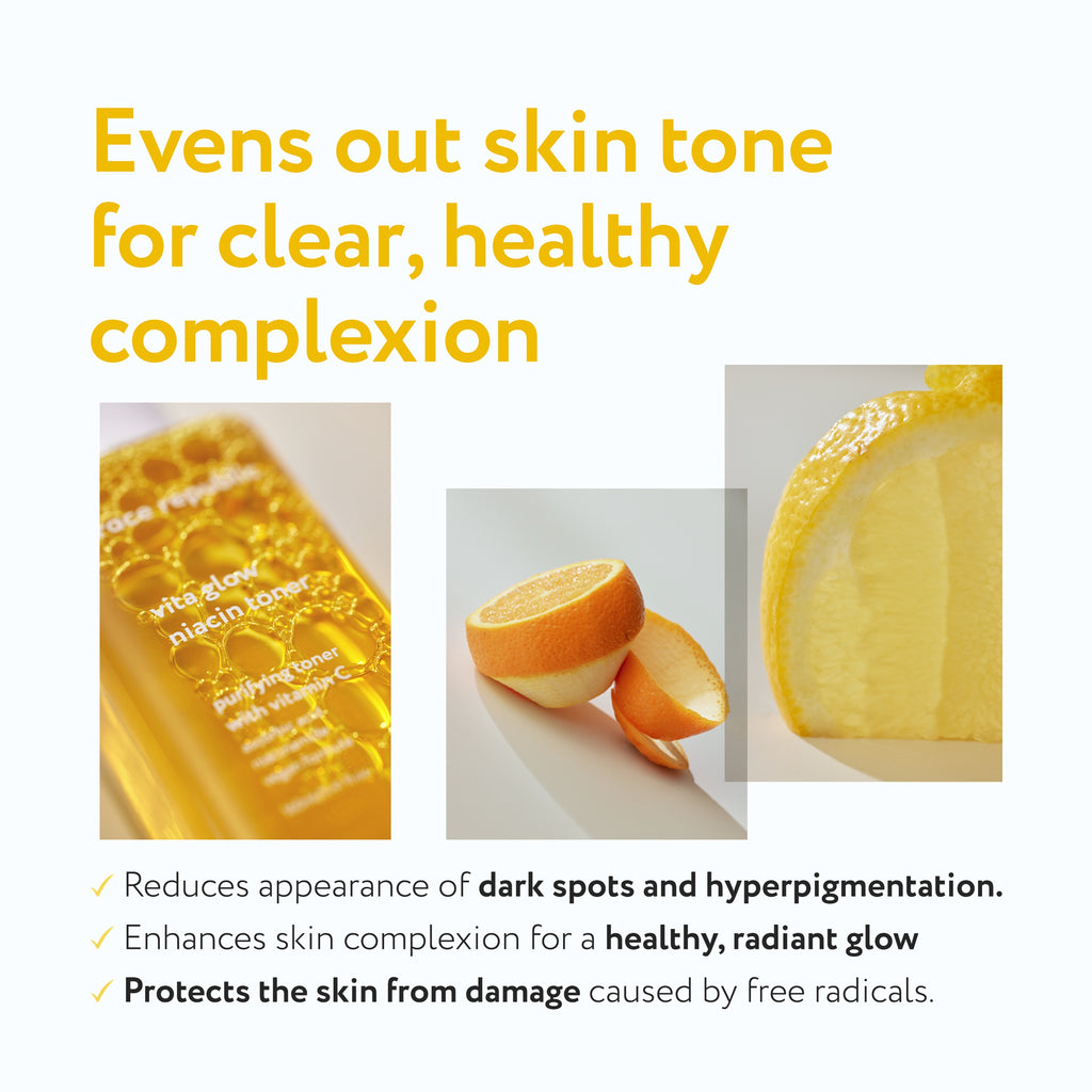 Face Republic Vita Glow Niacin Toner 160mL [Dull Skin, Brightening / Niacinamide 5%] Vegan | Clean Kbeauty Skincare