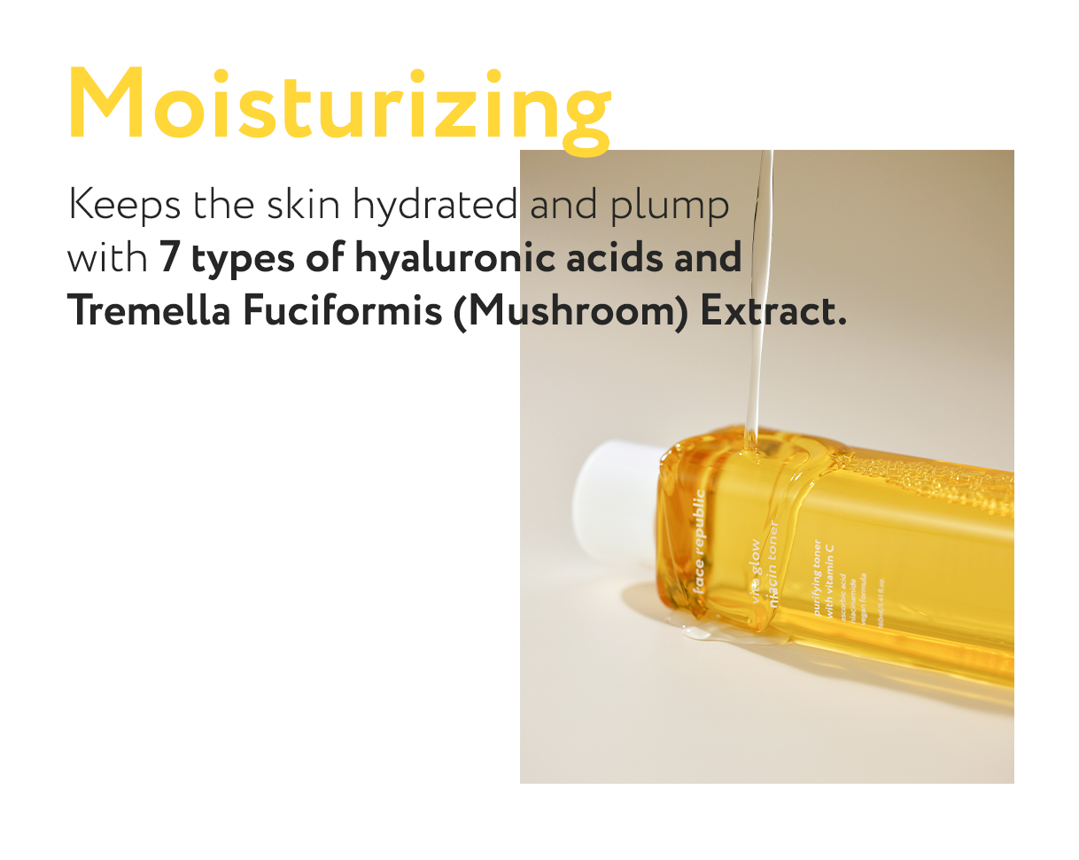 Face Republic Vita Glow Niacin Toner 160mL [Dull Skin, Brightening / Niacinamide 5%] Vegan | Clean Kbeauty Skincare