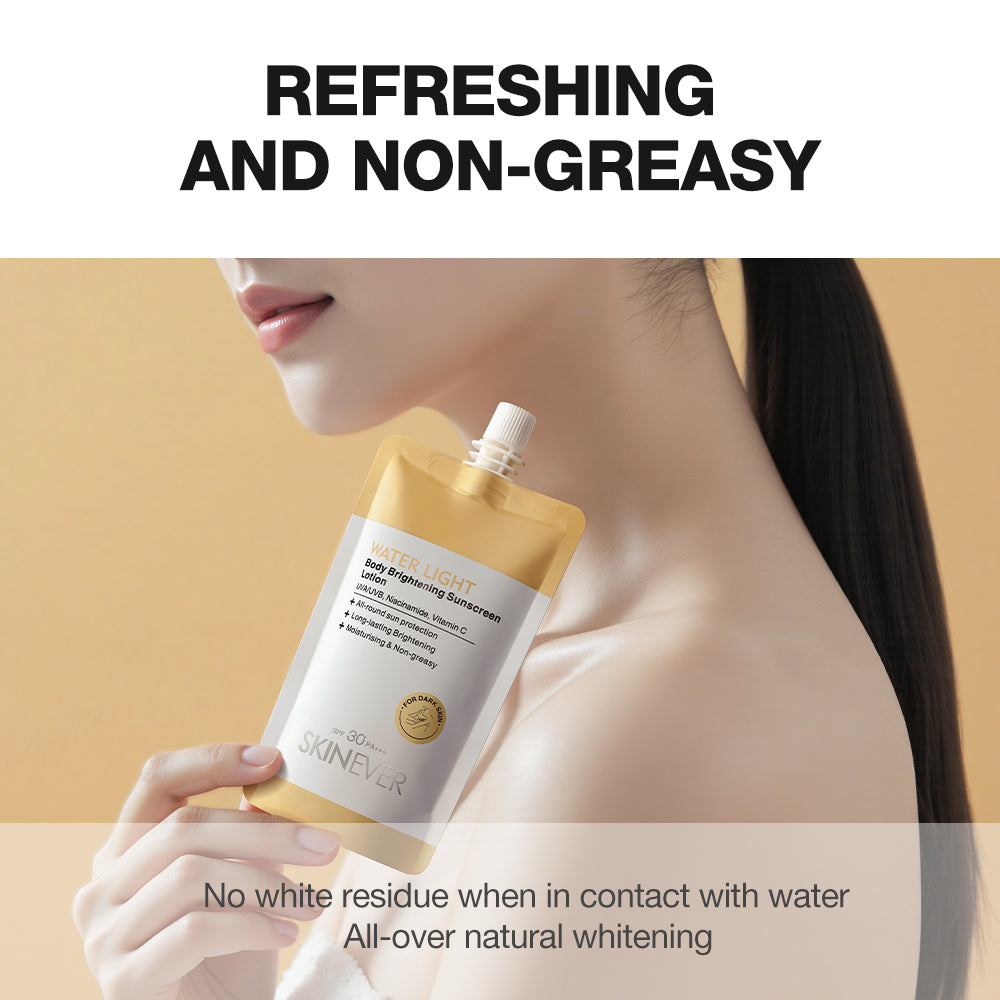 【Buy 1 Take 1】 SKINEVER Water Light Body Sunscreen Lotion Brightening Waterproof Sunblock
