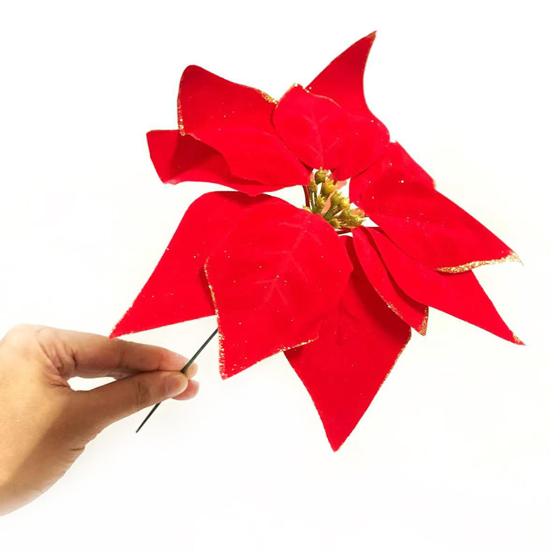 Christmas Flower Various design Christmas flowers Artificial Flowers christmas tree decoration Party,DIY  JVL