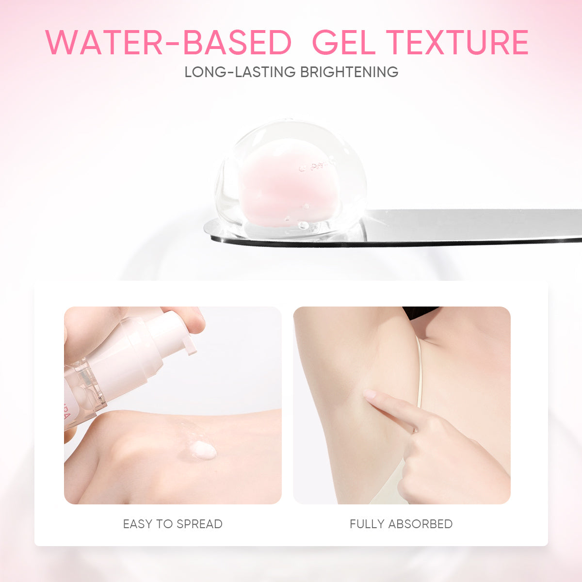 GMEELAN Sakura Underarm Whitening Cream Glutathione 30g 5X Ceramide Body Lotion Pearl Moisturizer