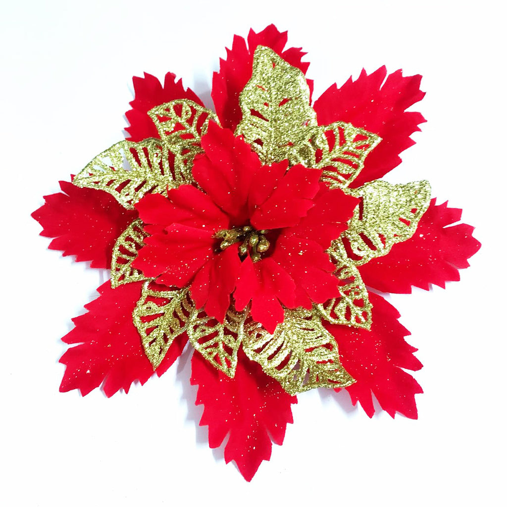 Christmas Flower Various design Christmas flowers Artificial Flowers christmas tree decoration Party,DIY  JVL