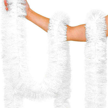 2M Christmas Garland Home Party Wall Door Decor Xmas Tree Ornaments Tinsel Strips with Bowknot Party