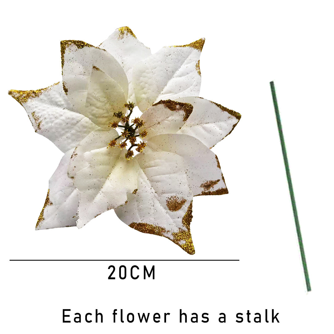 Christmas Flower Various design Christmas flowers Artificial Flowers christmas tree decoration Party,DIY  JVL