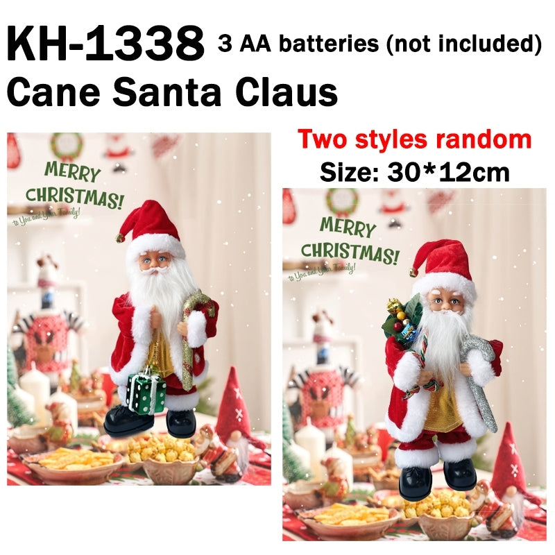 METECH Santa Claus Climbing Ladder Doll Christmas Decoration Plush Doll Toy for Christmas Gift Toy