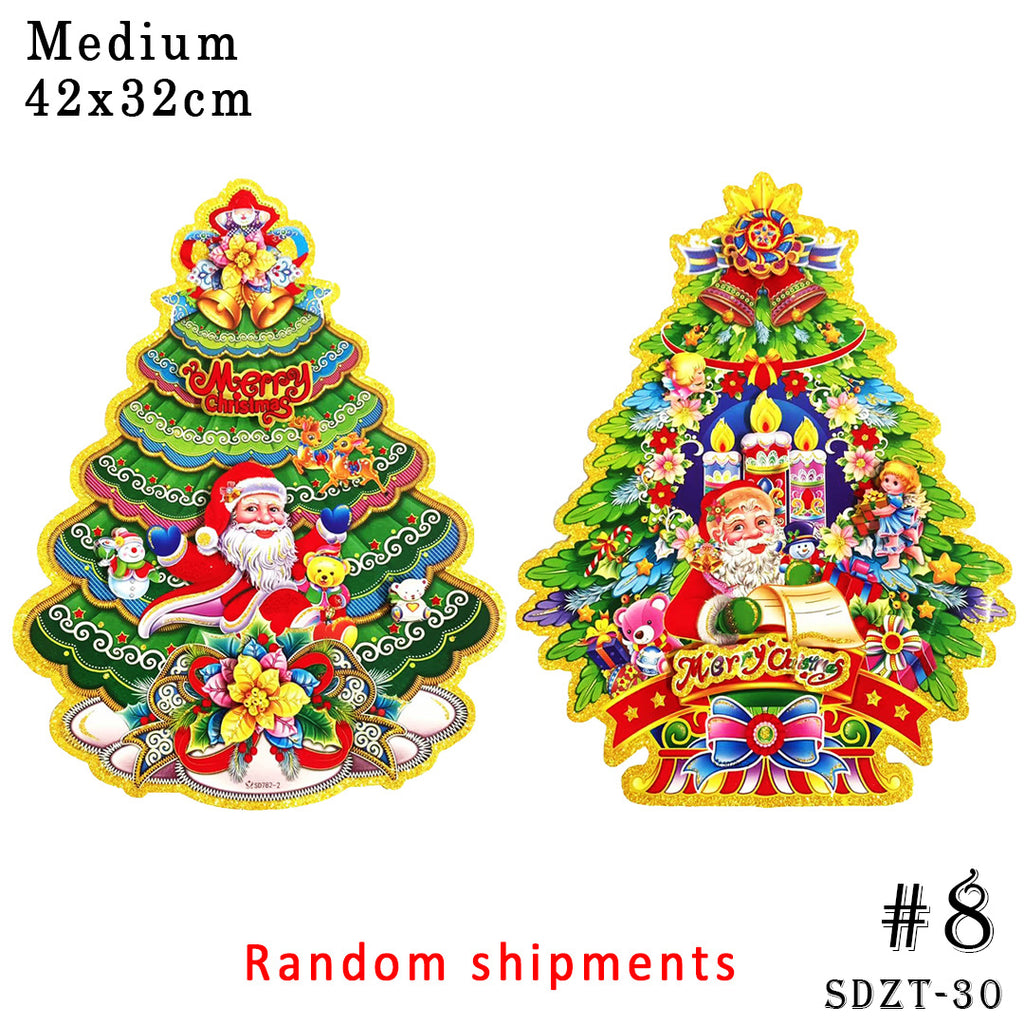 3D window/wall/door/front door hanging decor, Christmas banners,hanging, christmas decorations, santa claus,Christmas Party, DIY