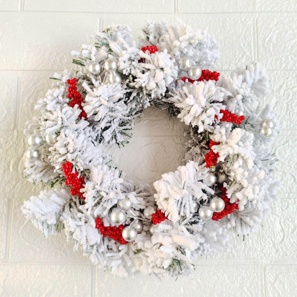 Dolity Christmas Candle Wreath Garland for Dining Room Thanksgiving Table Centerpiece