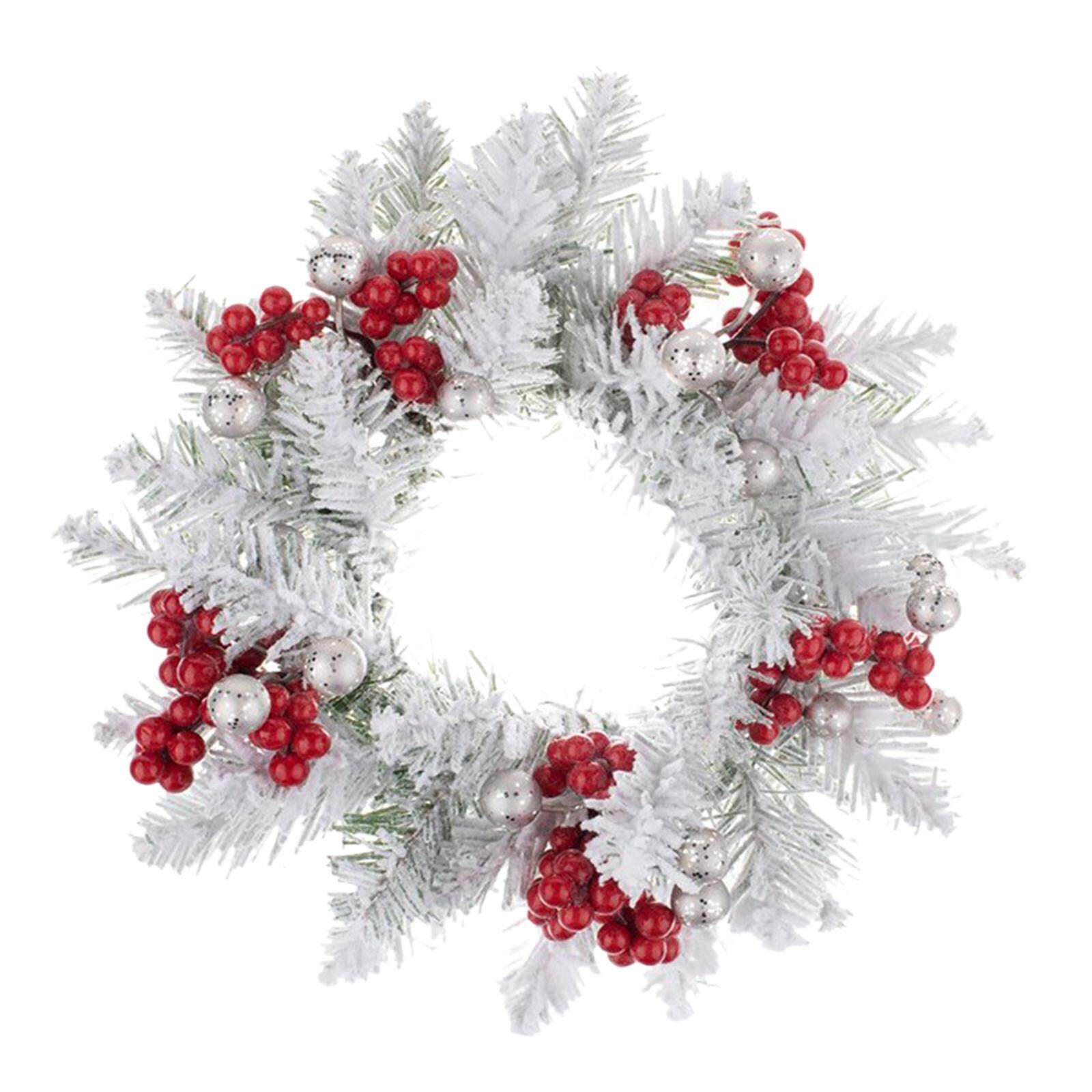 Dolity Christmas Candle Wreath Garland for Dining Room Thanksgiving Table Centerpiece