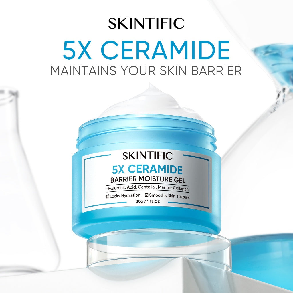 【TOP&HOT】SKINTIFIC OFFICIAL 5X Ceramide Skin Barrier Repair Moisture Gel Moisturizer Cream Face Moisturiser Day Cream