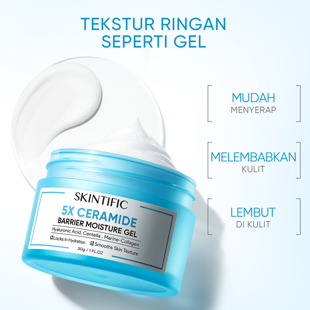 【TOP&HOT】SKINTIFIC OFFICIAL 5X Ceramide Skin Barrier Repair Moisture Gel Moisturizer Cream Face Moisturiser Day Cream