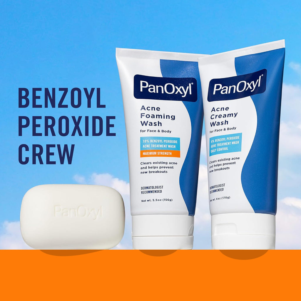 (US Import) PanOxyl Acne Foaming Wash Benzoyl Peroxide 10% High strength antibacterial agent 4% Benzoyl peroxide