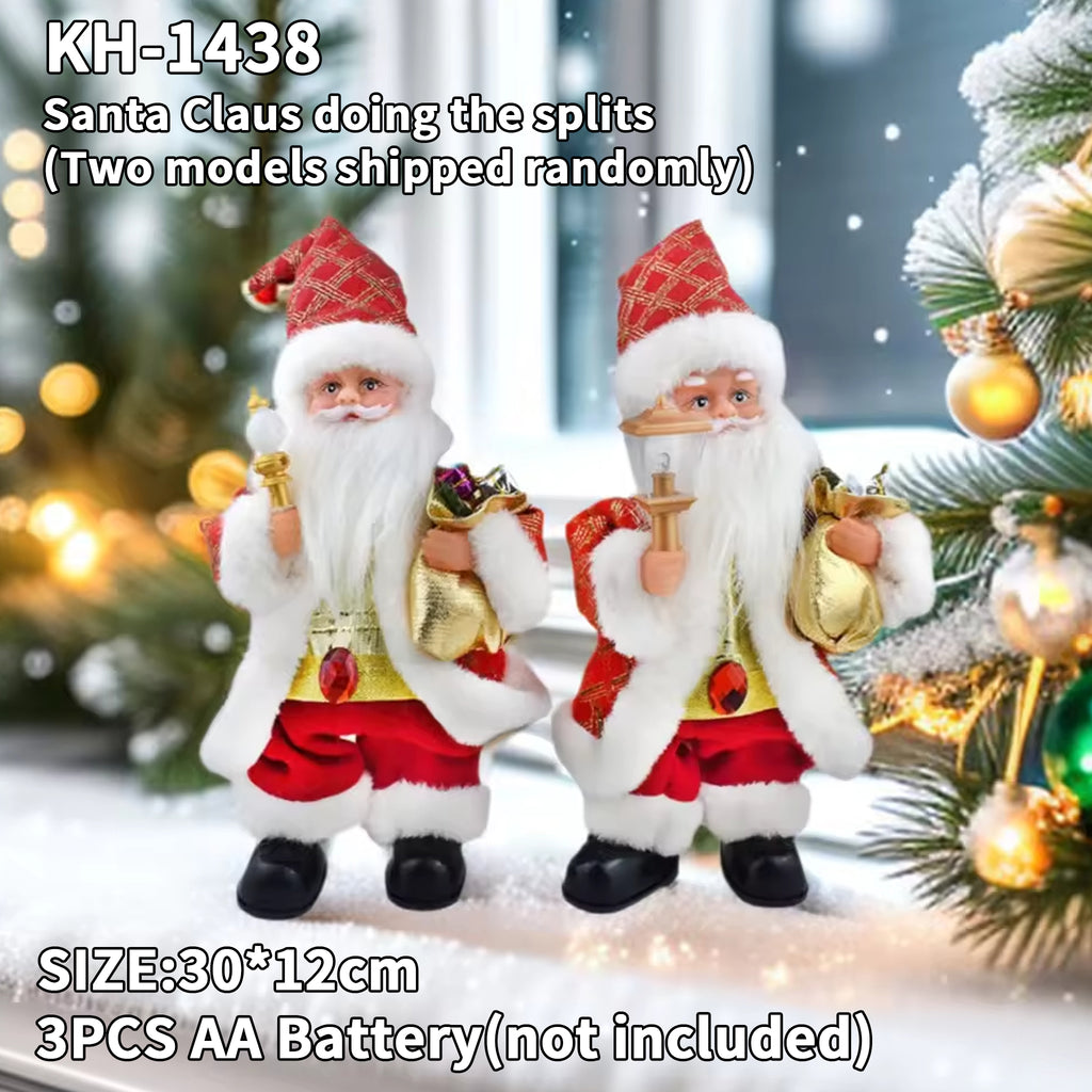 METECH Santa Claus Climbing Ladder Doll Christmas Decoration Plush Doll Toy for Christmas Gift Toy