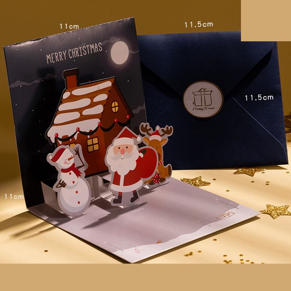 MMLUCK Wooden Christmas Door Corner Sign Santa Claus Cartoon Door Corner Holiday Door Decorations Reindeers Santa Claus Door Frame Indoor