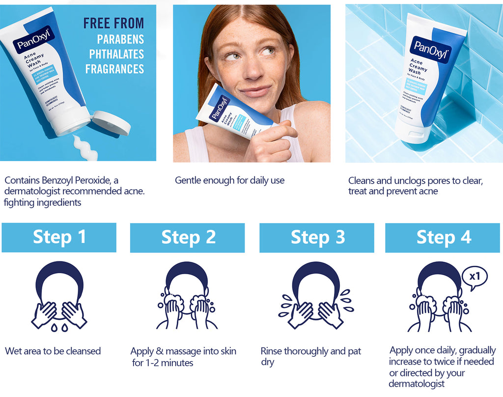 (US Import) PanOxyl Acne Foaming Wash Benzoyl Peroxide 10% High strength antibacterial agent 4% Benzoyl peroxide