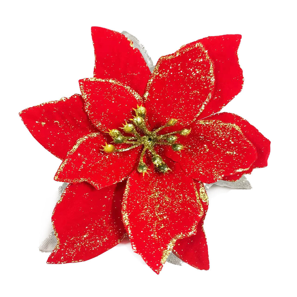 Christmas Flower Various design Christmas flowers Artificial Flowers christmas tree decoration Party,DIY  JVL