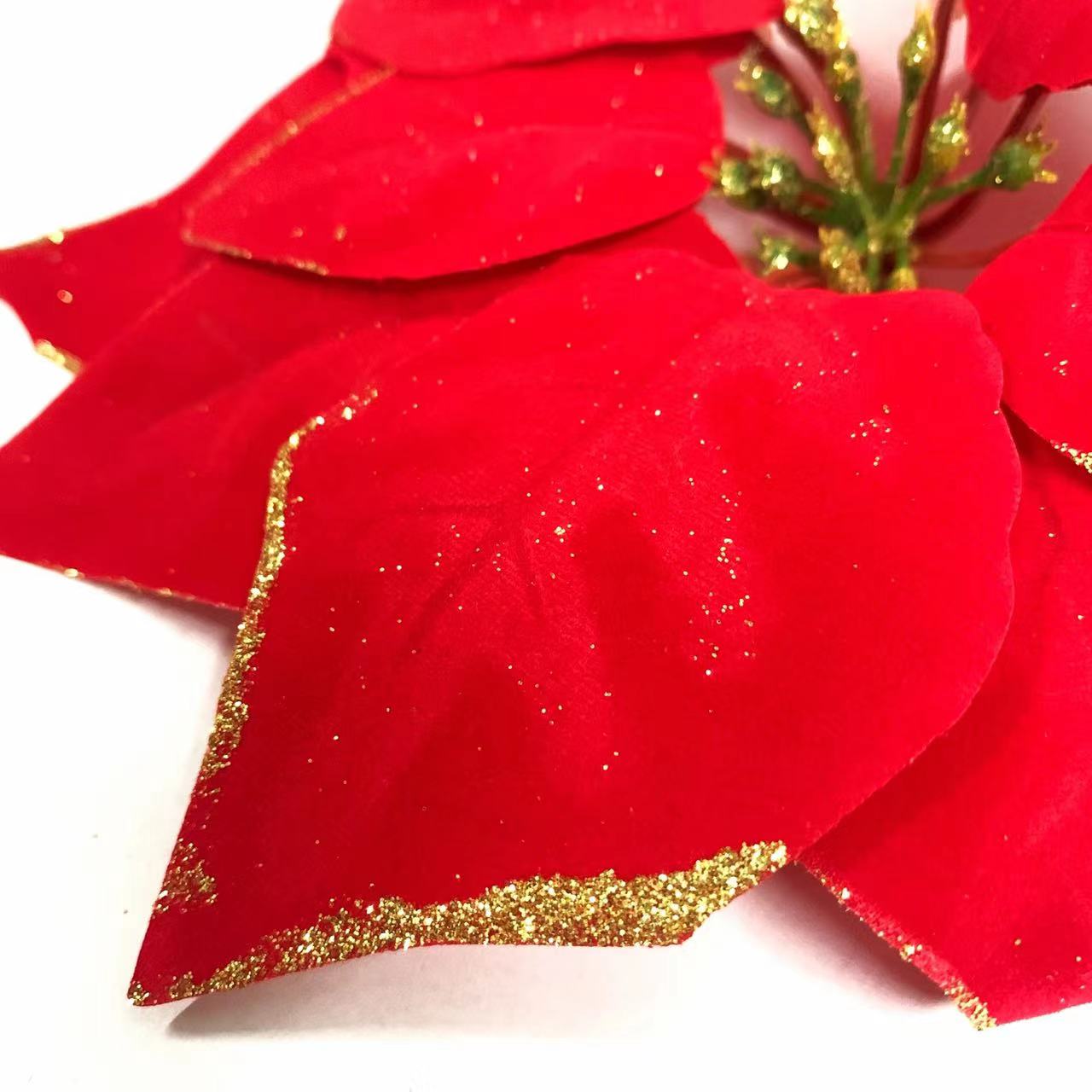 Christmas Flower Various design Christmas flowers Artificial Flowers christmas tree decoration Party,DIY  JVL