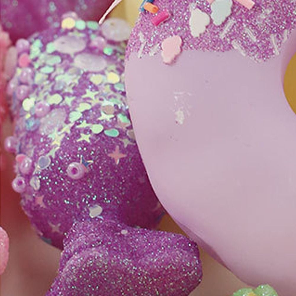 FLARO Cartoon Christmas Candy Balls Set Macaroon Ice Cream Donut Cake Lollipop Balls Pendant Party Supplies Elegant Christmas Tree Ornaments Merry Christmas Decor