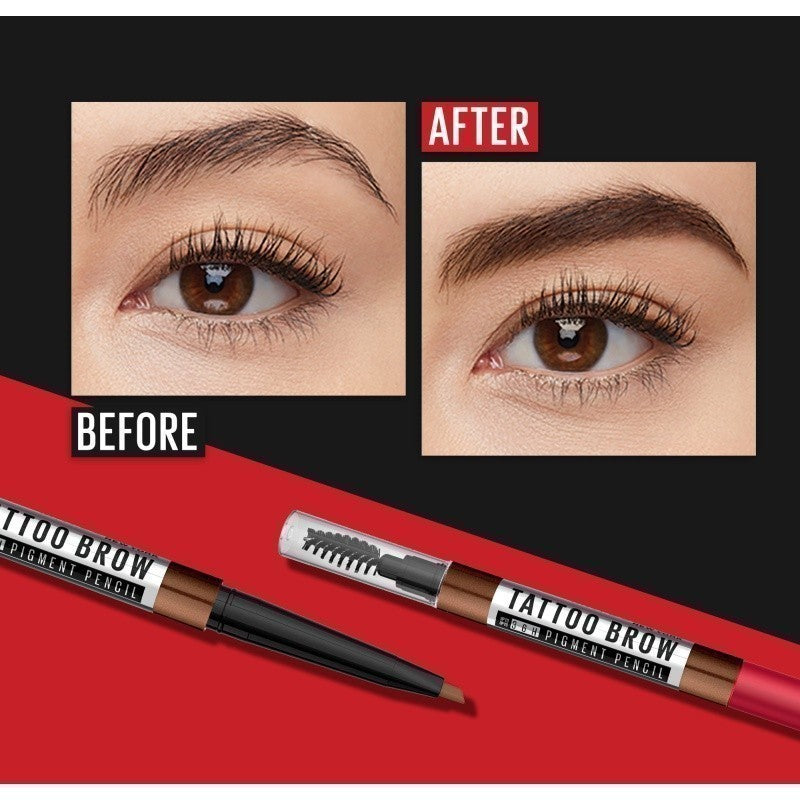 Maybelline Tattoo Brow 36HR Eyebrow Pencil - Long lasting, Waterproof, Smudgeproof, Eye Make Up