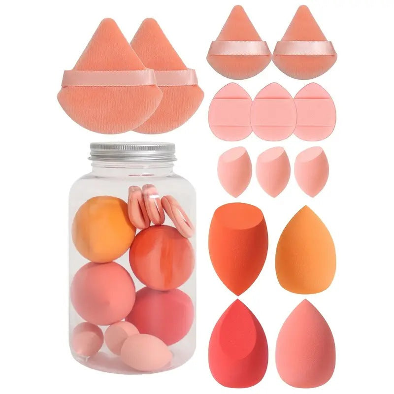 NECK 6pcs 7pcs 14pcs  Soft Makeup Sponge Wet Dry Use Water Drop Triangle Powder Puff Makeup Sponges