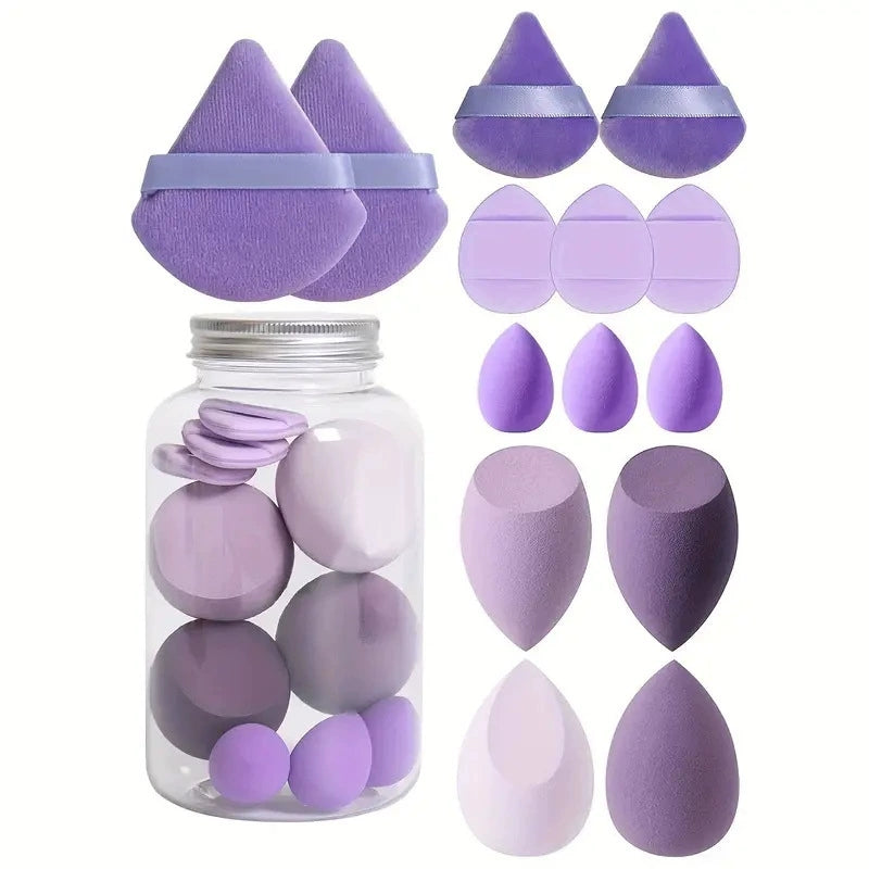 NECK 6pcs 7pcs 14pcs  Soft Makeup Sponge Wet Dry Use Water Drop Triangle Powder Puff Makeup Sponges