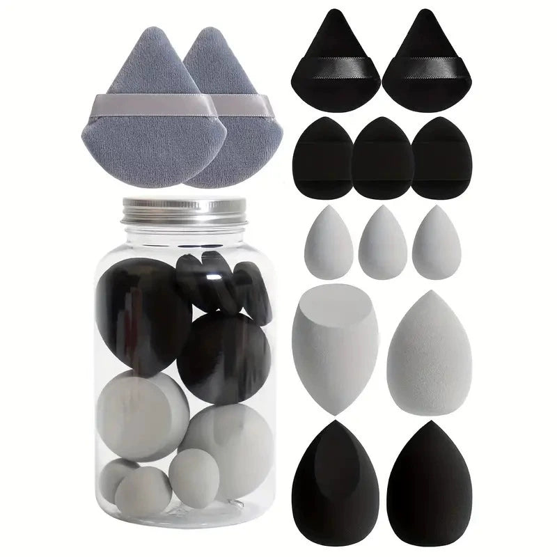 NECK 6pcs 7pcs 14pcs  Soft Makeup Sponge Wet Dry Use Water Drop Triangle Powder Puff Makeup Sponges