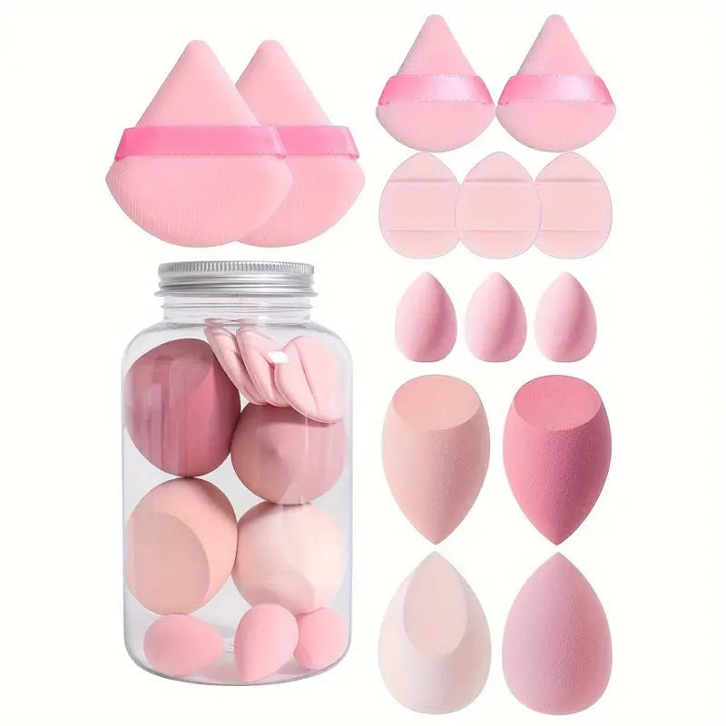 NECK 6pcs 7pcs 14pcs  Soft Makeup Sponge Wet Dry Use Water Drop Triangle Powder Puff Makeup Sponges