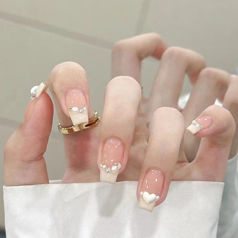 24pcs Removable Fake Nails Wear Paragraph Fashion Manicure Patch False Nail Full Cover Fake Nail