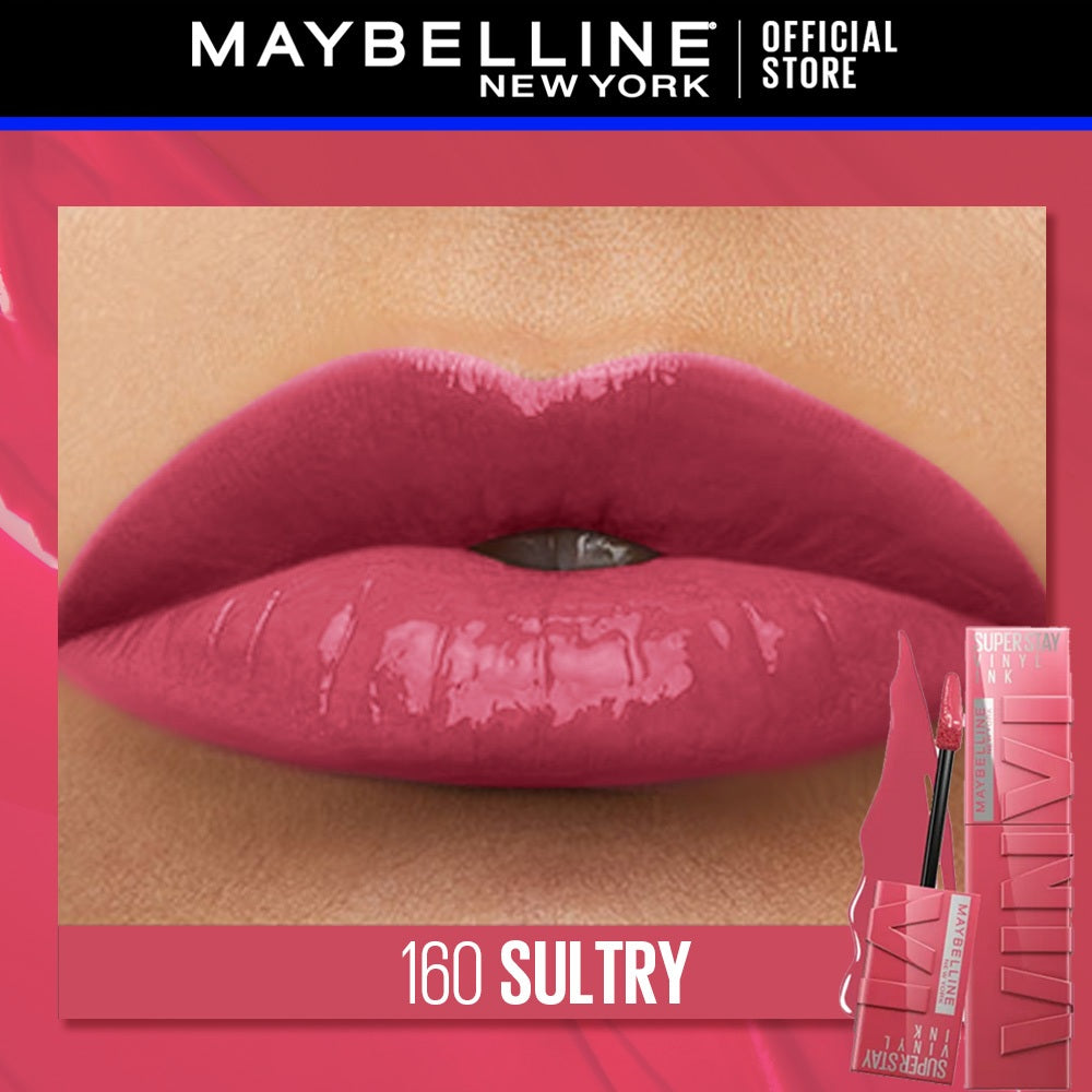 Maybelline Superstay Vinyl Ink Liquid Lipstick - 16HR Long Lasting, Transferproof, Smudgeproof