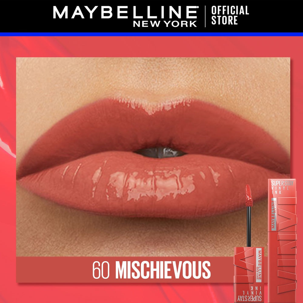 Maybelline Superstay Vinyl Ink Liquid Lipstick - 16HR Long Lasting, Transferproof, Smudgeproof