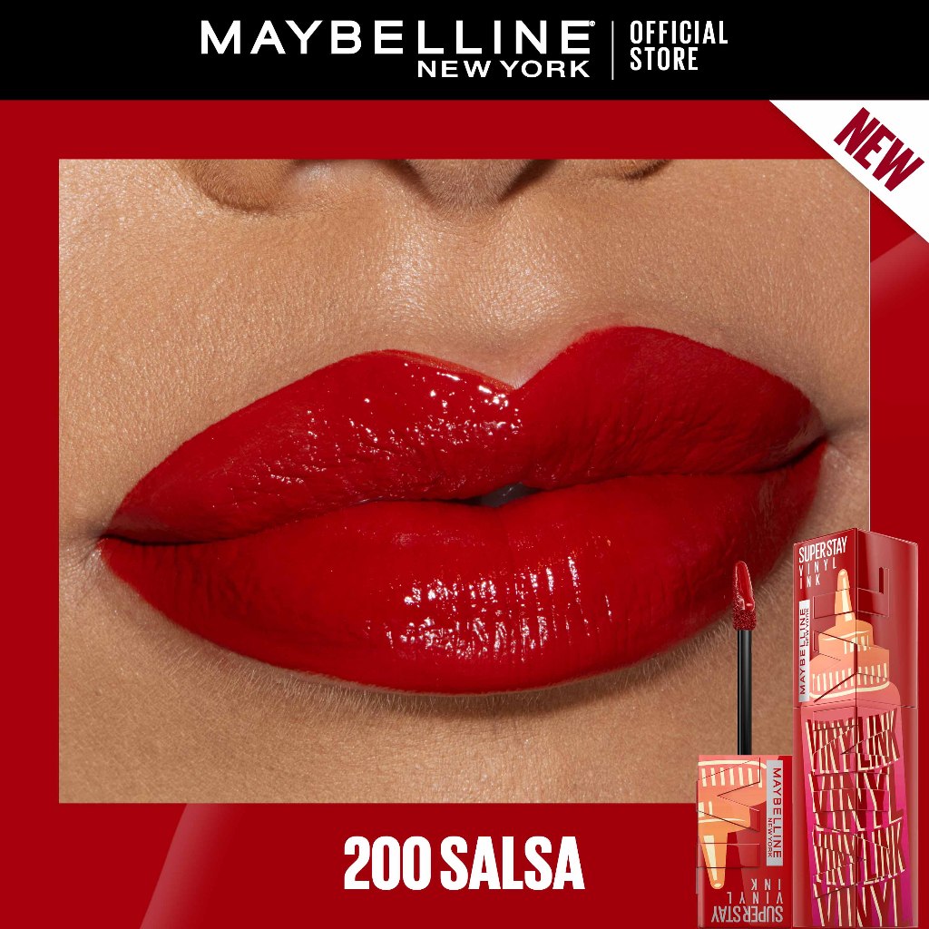 Maybelline Superstay Vinyl Ink Liquid Lipstick - 16HR Long Lasting, Transferproof, Smudgeproof