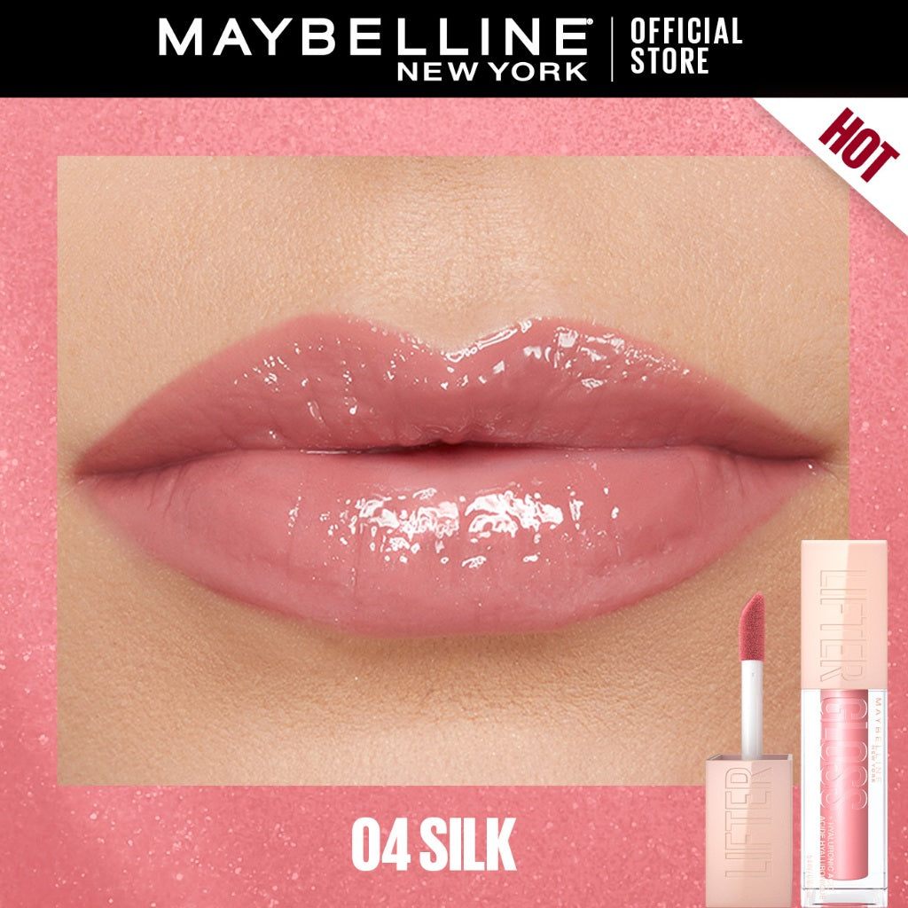Maybelline Lifter Gloss with Hyaluronic Acid, High Shine, Hydrating, Moisturizing, Plumping