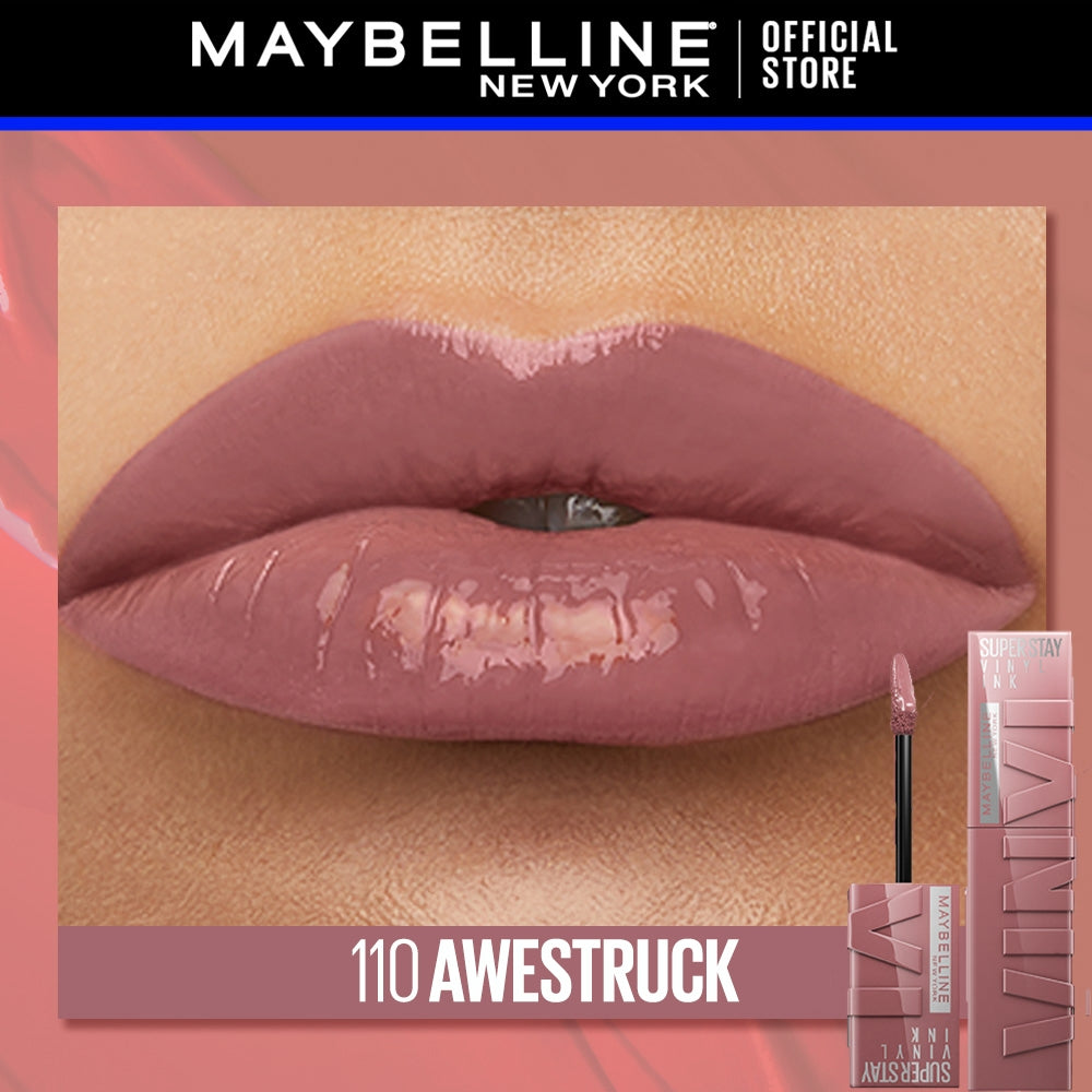 Maybelline Superstay Vinyl Ink Liquid Lipstick - 16HR Long Lasting, Transferproof, Smudgeproof