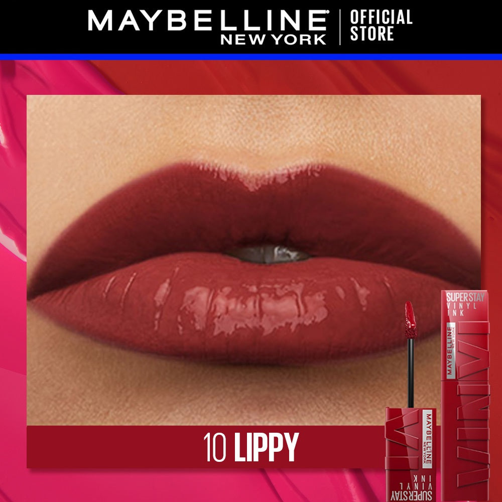 Maybelline Superstay Vinyl Ink Liquid Lipstick - 16HR Long Lasting, Transferproof, Smudgeproof