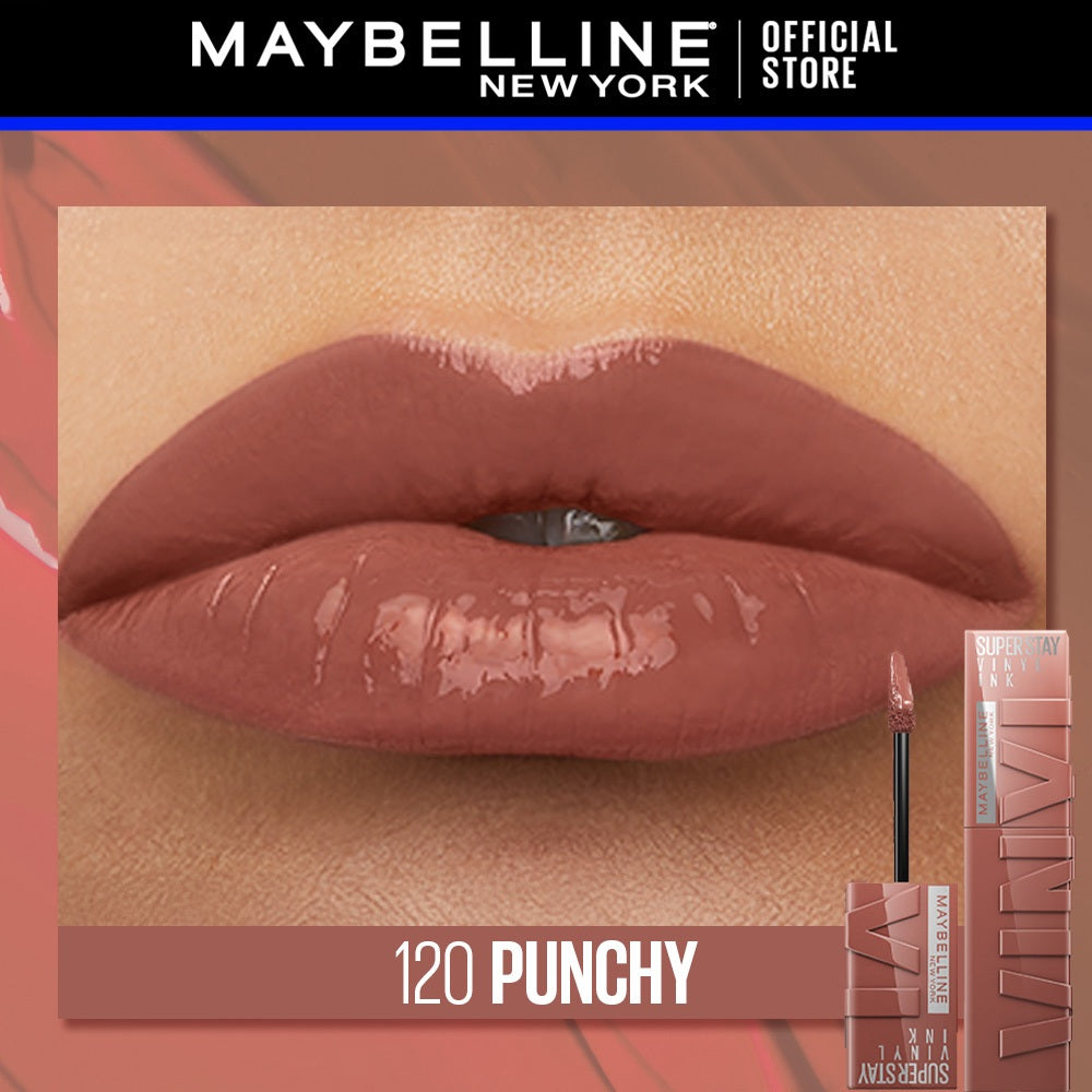 Maybelline Superstay Vinyl Ink Liquid Lipstick - 16HR Long Lasting, Transferproof, Smudgeproof