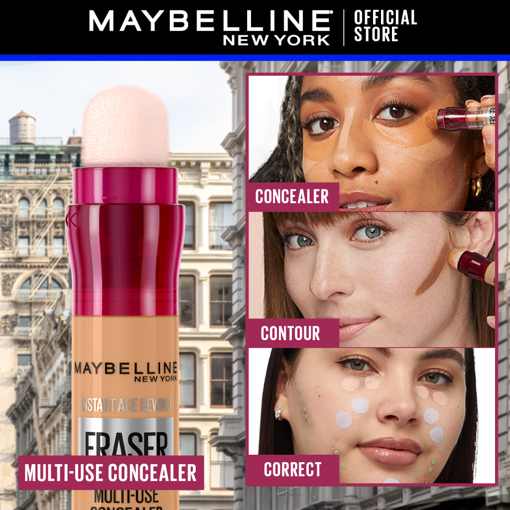 Maybelline Instant Eraser 12HR Multi-use 2-in-1 Cushion Concealer & Treatment, Full Coverage