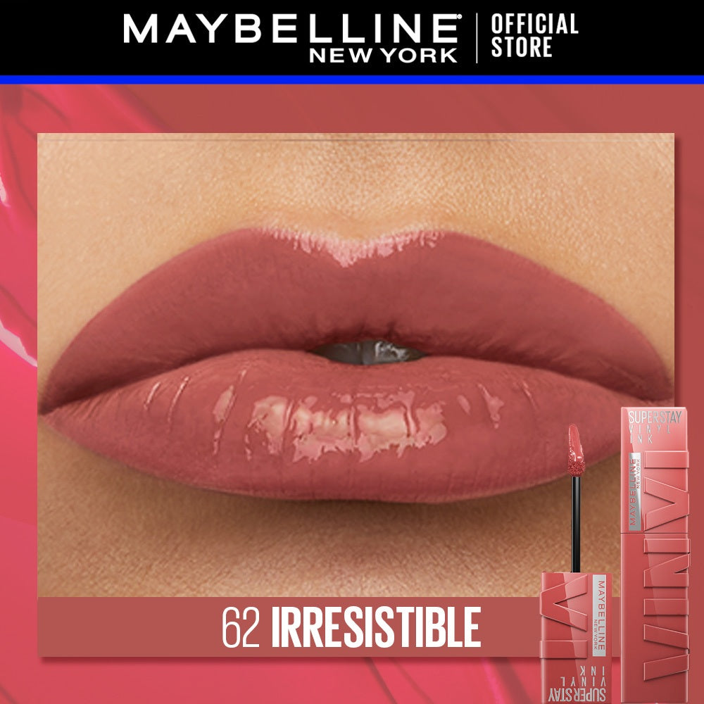 Maybelline Superstay Vinyl Ink Liquid Lipstick - 16HR Long Lasting, Transferproof, Smudgeproof