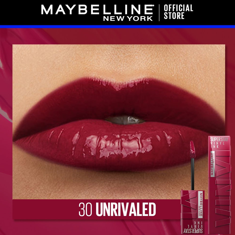 Maybelline Superstay Vinyl Ink Liquid Lipstick - 16HR Long Lasting, Transferproof, Smudgeproof