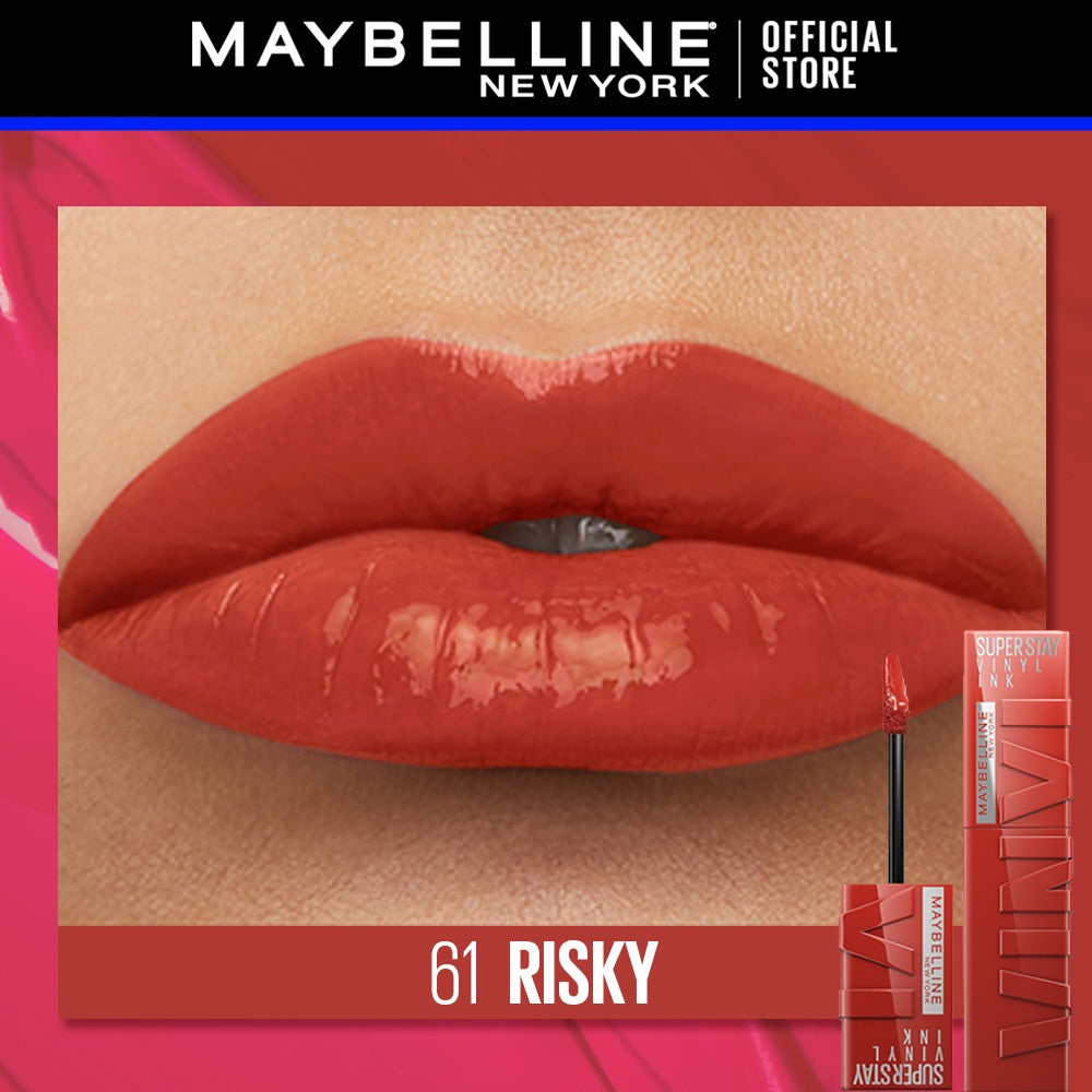 Maybelline Superstay Vinyl Ink Liquid Lipstick - 16HR Long Lasting, Transferproof, Smudgeproof