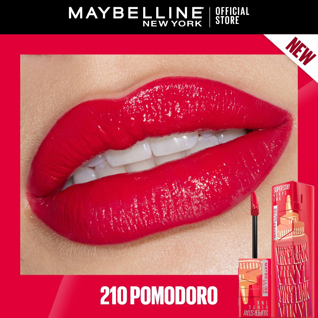 Maybelline Superstay Vinyl Ink Liquid Lipstick - 16HR Long Lasting, Transferproof, Smudgeproof