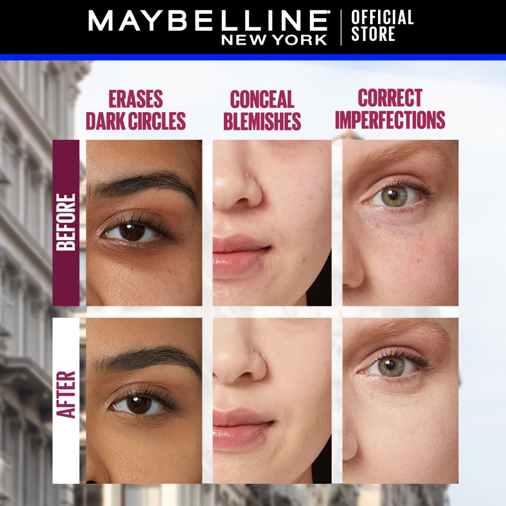 Maybelline Instant Eraser 12HR Multi-use 2-in-1 Cushion Concealer & Treatment, Full Coverage