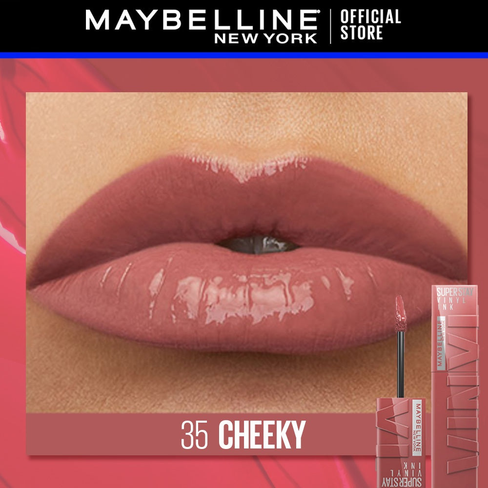 Maybelline Superstay Vinyl Ink Liquid Lipstick - 16HR Long Lasting, Transferproof, Smudgeproof