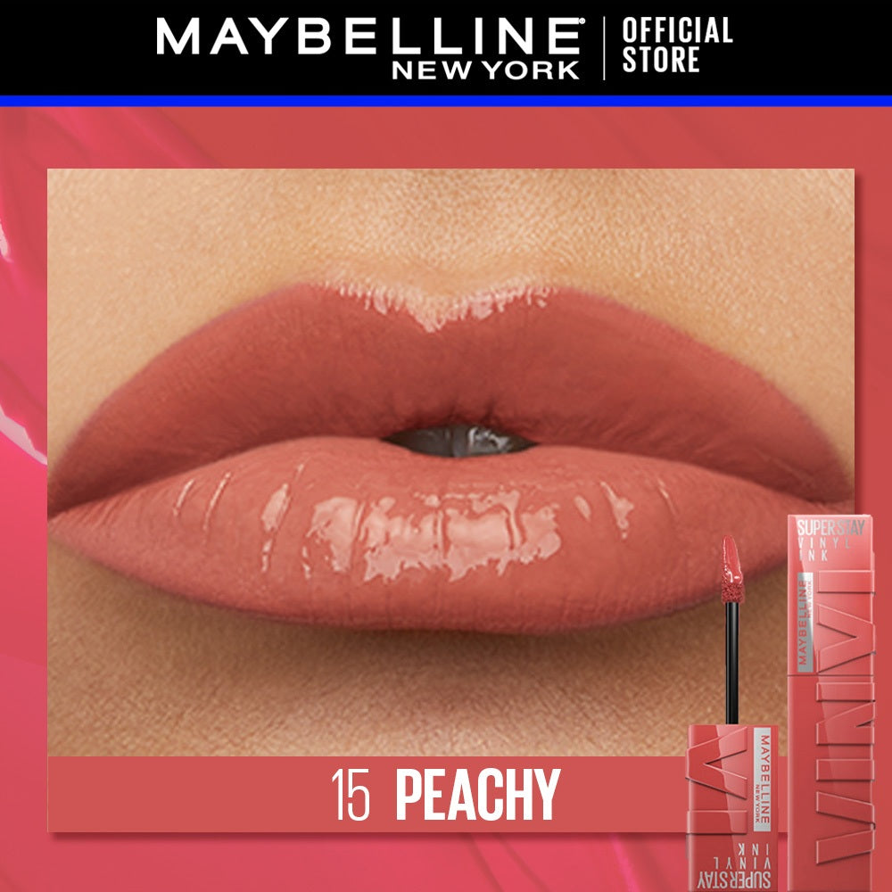 Maybelline Superstay Vinyl Ink Liquid Lipstick - 16HR Long Lasting, Transferproof, Smudgeproof