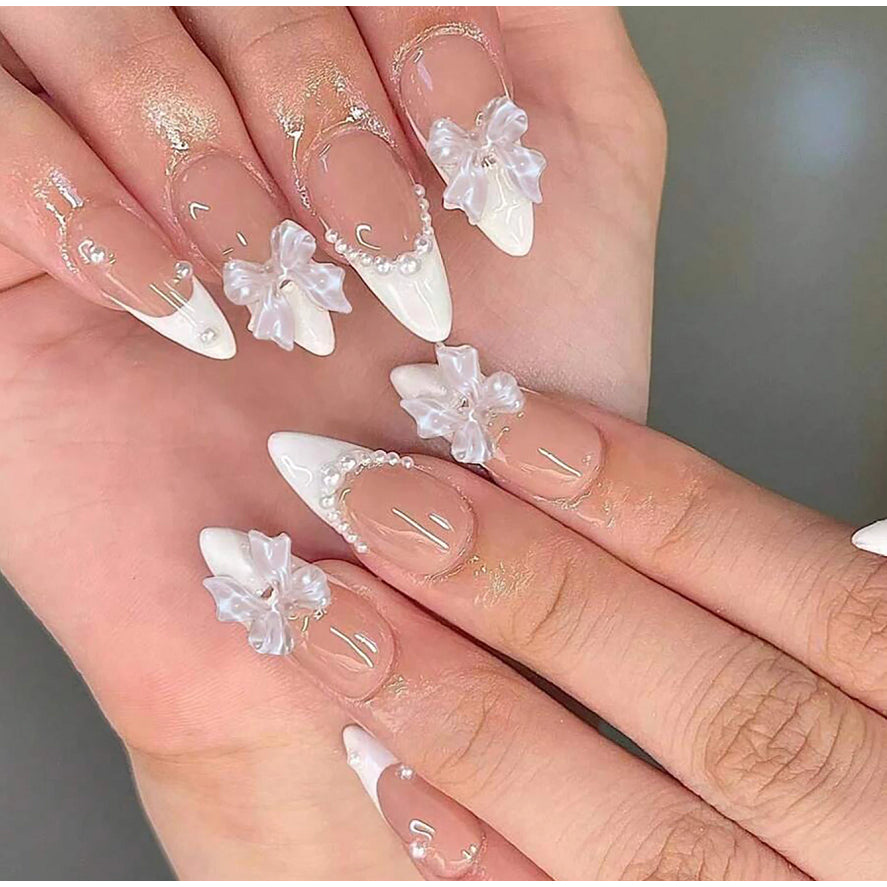 24pcs Removable Fake Nails Wear Paragraph Fashion Manicure Patch False Nail Full Cover Fake Nail