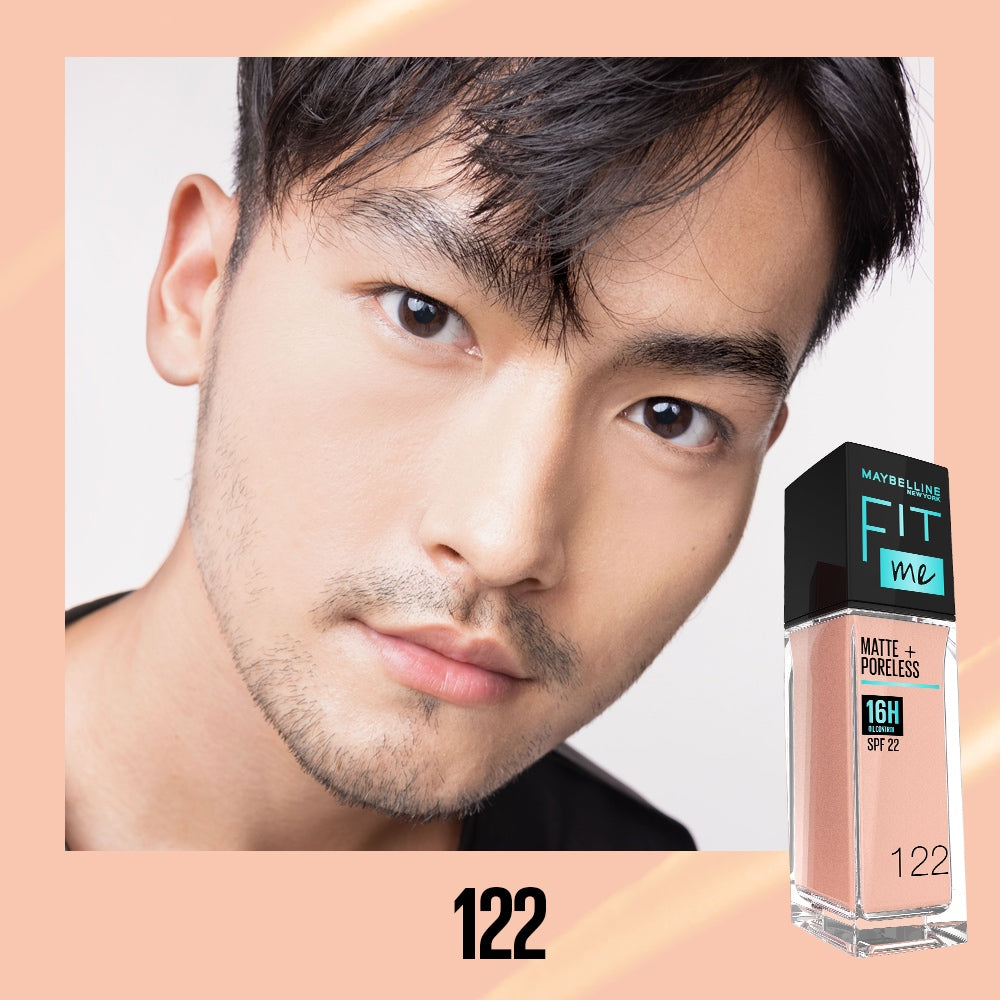 Maybelline Fit Me Foundation 16HR Long-Lasting, Oil Control, Natural Coverage, Matte, SPF22 PA+++