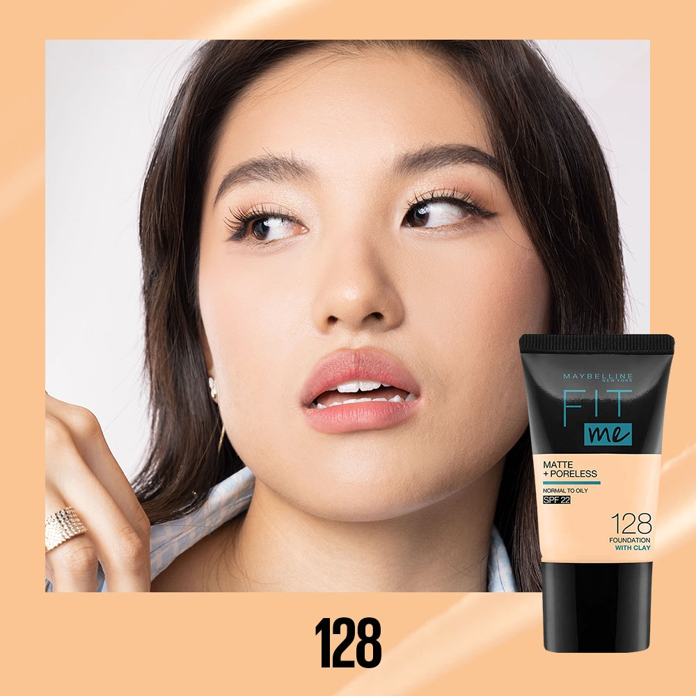 Maybelline Fit Me Foundation 16HR Long-Lasting, Oil Control, Natural Coverage, Matte, SPF22 PA+++