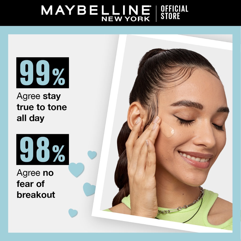 Maybelline Fit Me Foundation 16HR Long-Lasting, Oil Control, Natural Coverage, Matte, SPF22 PA+++