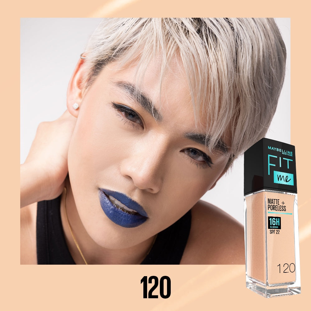 Maybelline Fit Me Foundation 16HR Long-Lasting, Oil Control, Natural Coverage, Matte, SPF22 PA+++