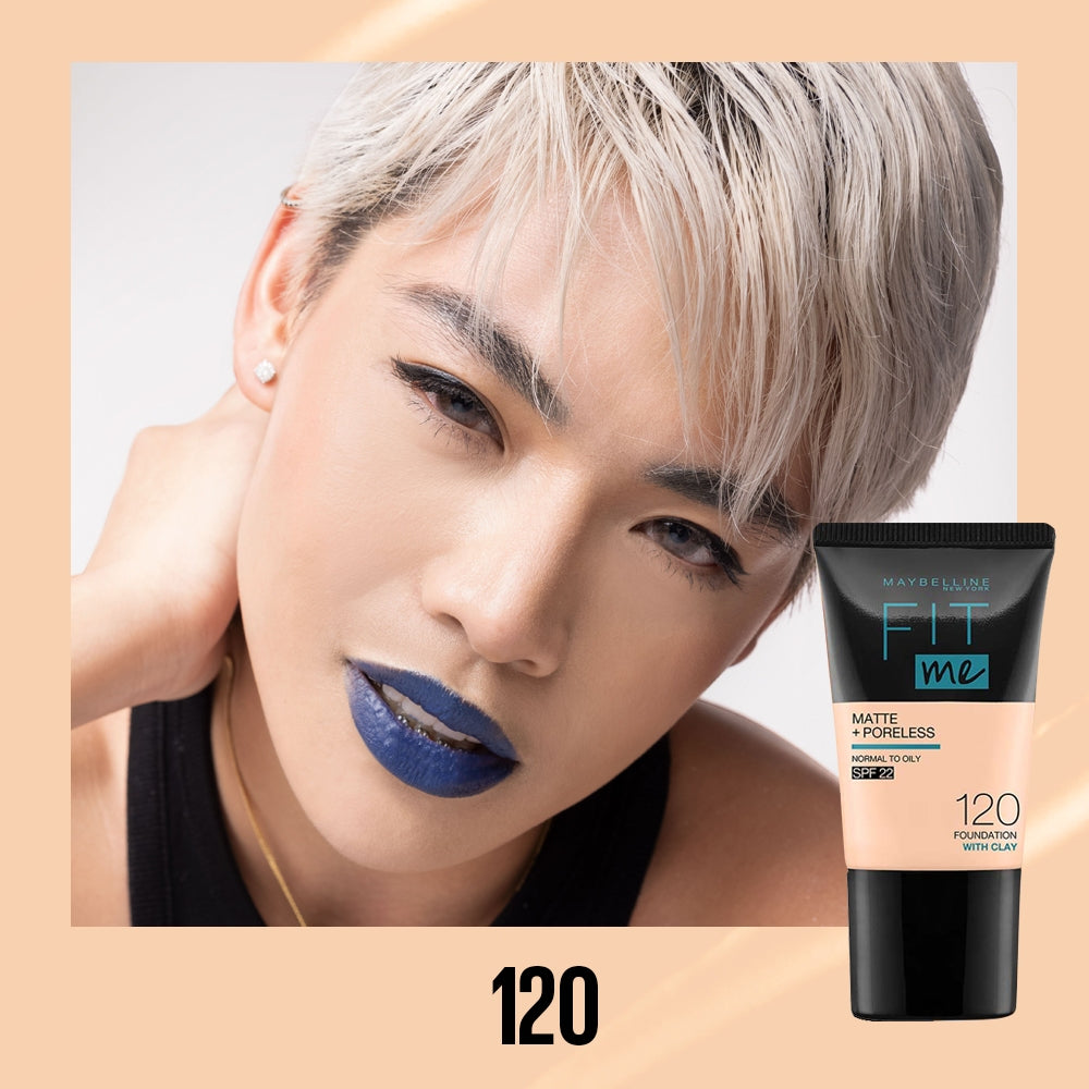 Maybelline Fit Me Foundation 16HR Long-Lasting, Oil Control, Natural Coverage, Matte, SPF22 PA+++