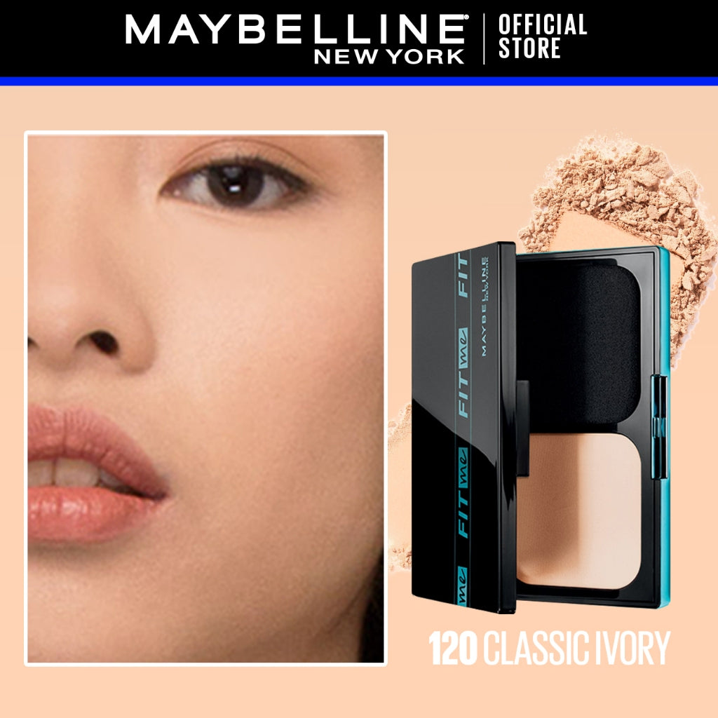 Maybelline Fit Me 24HR Powder Foundation - Long lasting, Waterproof, Poreless, SPF 44 PA+++
