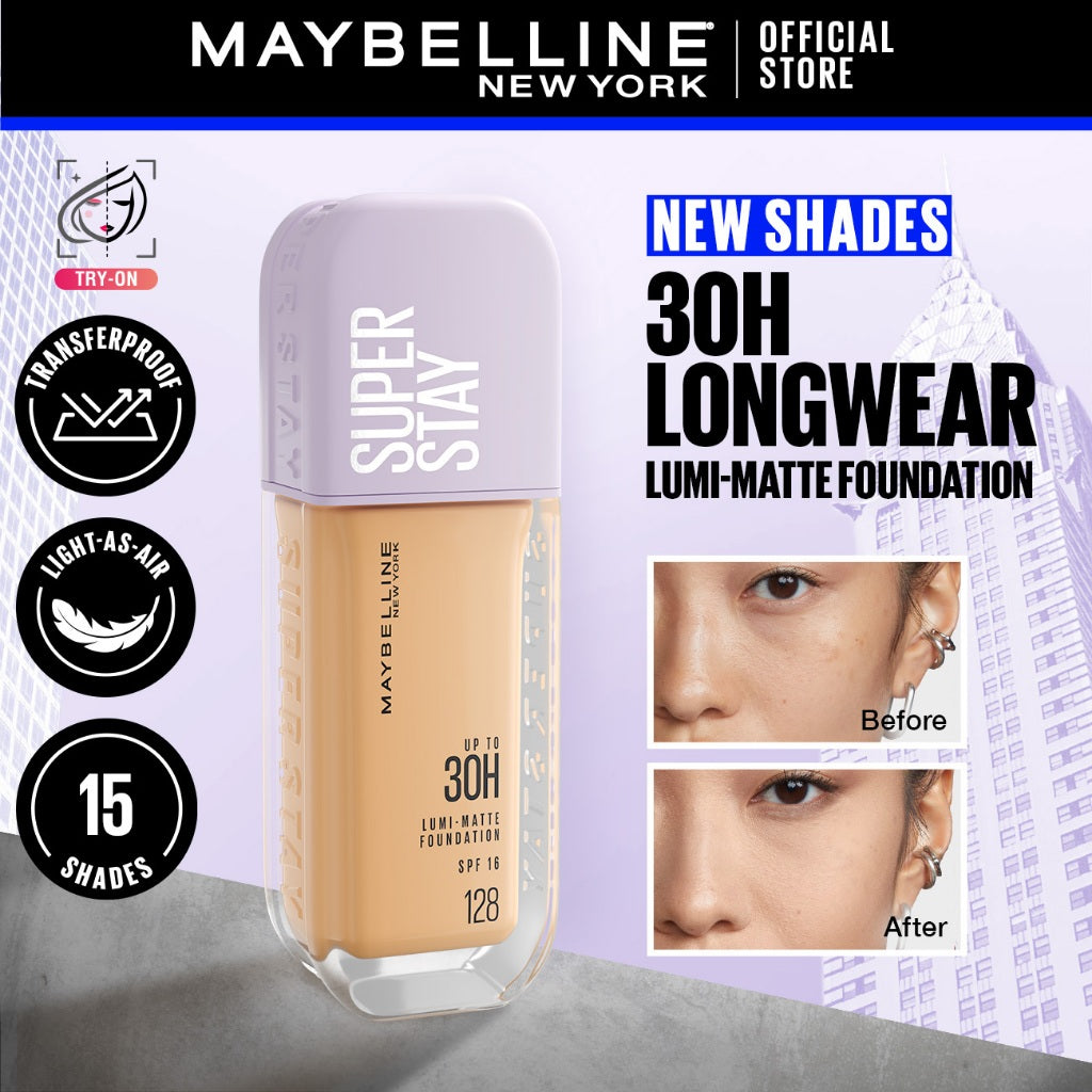 Maybelline SuperStay Lumi Matte Foundation 35ML (Longwear, Lightweight, Soft Matte, SPF, Waterproof)